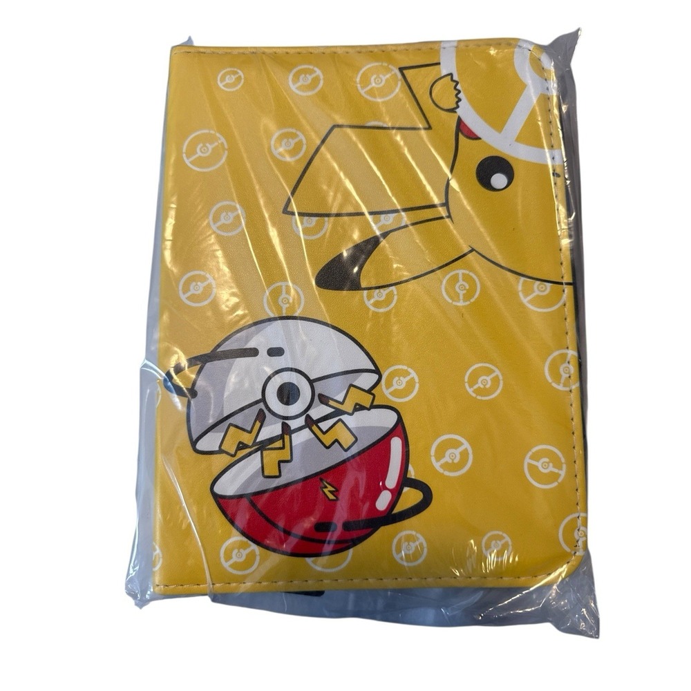 Waterproof Pikachu Pokémon Card Binder Wrist Strap Zipper Close 400 Cards NEW